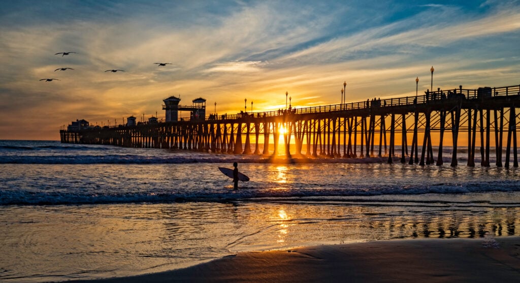 Oceanside pier and coastline — orthodontist near Oceanside, CA